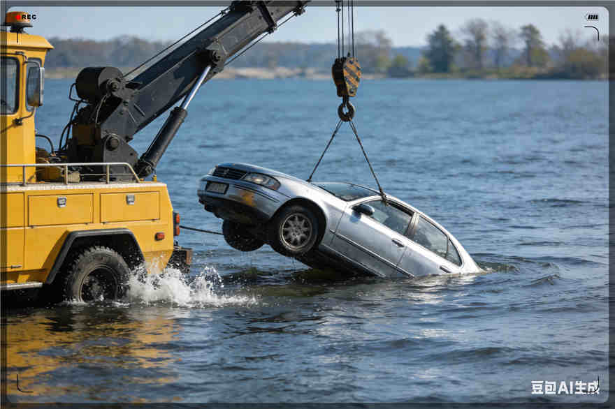 宿城区吊车救援电话【案例】